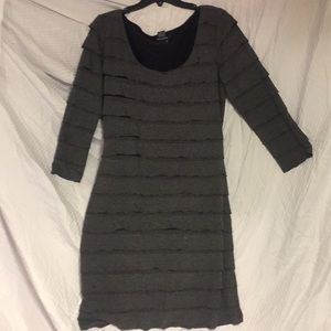 Long sleeve Gray Mini dress  -Size XL